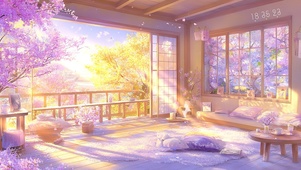 唯美樱花客厅