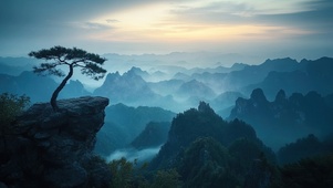 冬日山中仙境