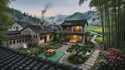 童年的乡村小院