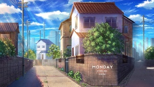 唯美日式街道风景