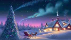 圣诞雪屋