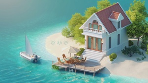 海岛小屋