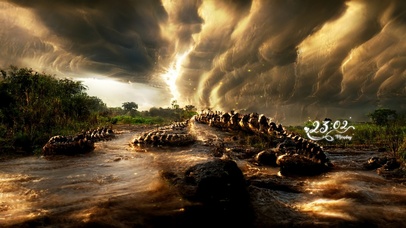 4k 梦幻山脉神秘天空