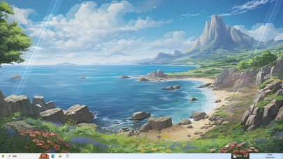 动漫风格海边壁纸-桌面壁纸