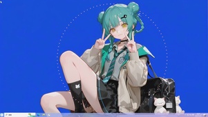 可爱丸子头女孩