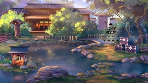 唯美治愈古风庭院