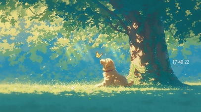 树下的小狗 治愈