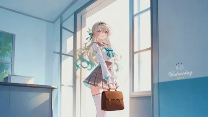 清纯甜美系学院女孩