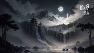 国风山水风景