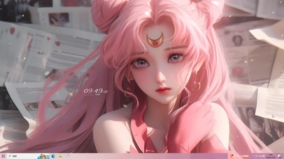 4K唯美月野兔主题