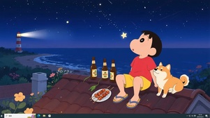 小新夏夜主题