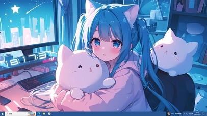 软萌猫耳电竞萝莉