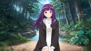 唯美森林紫发少女