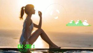 4k夕阳下的学妹