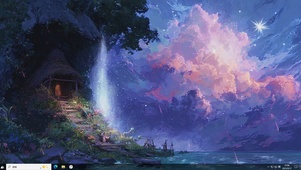 星澜卧湖-桌面主题