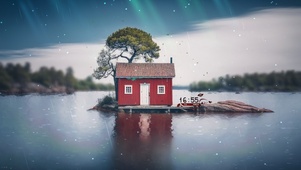 湖心小筑——薄雾落雨话离愁