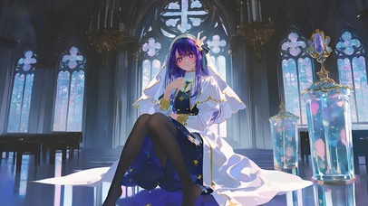 星野爱-黑丝修女制服美女