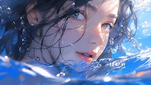 AI水中女孩