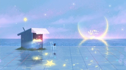 4K 唯美梦幻海天一线