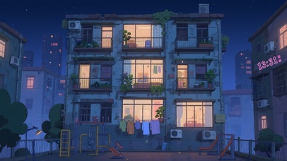 城市夜空