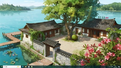 乌瓦石砖四合小院