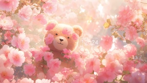 玫瑰小熊