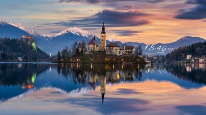 治愈舒适雪山小镇