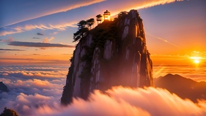 泰山云海日出
