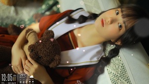清纯双马尾学妹