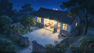 童年的乡村小院