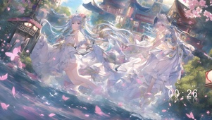 可爱的动漫女孩