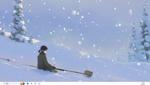 玩雪少女  主题