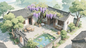 自家夏日小院