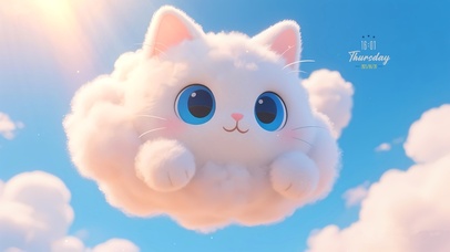像猫一样的云朵