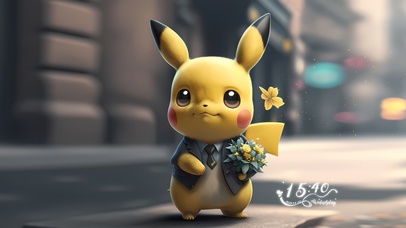 可爱绅士皮卡丘