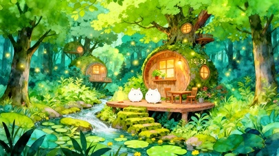 童话森林两个小团子