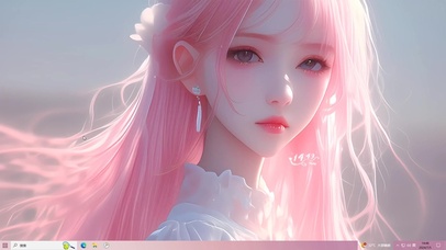 清纯粉色系女孩