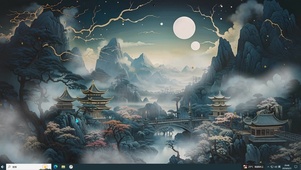  国潮插画-桌面主题
