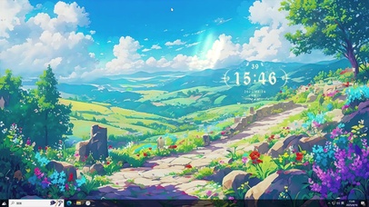 动漫护眼AI插画-桌面主题