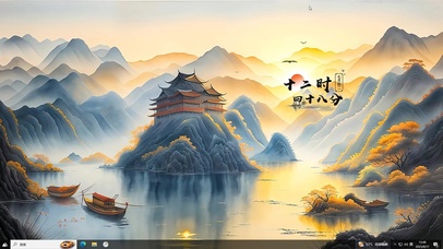 夕照雁归湖（主题）