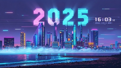 2025像素赛博朋克城市