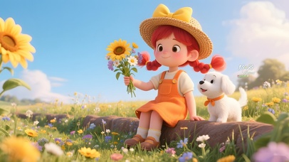 小清新田间女孩