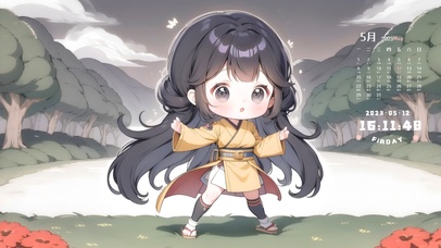 4k可爱武侠女孩