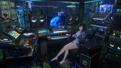 4K雨天科技录音室