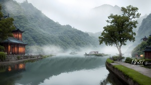 云雾古镇水乡