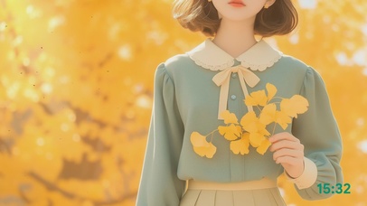 唯美治愈小清新萝莉护眼壁纸