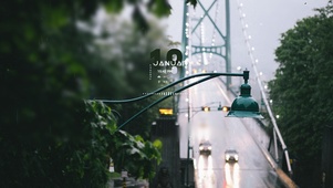 6K城市雨屏