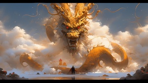 真龙现身