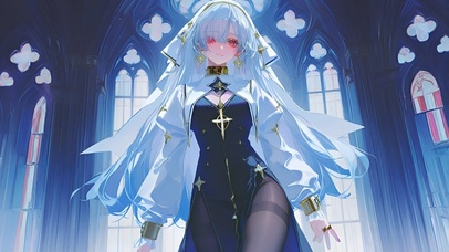 莫宁-修女制服美女