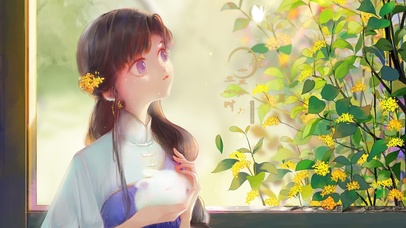 4K唯美古风女孩